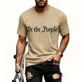 thumbnail image 2 of We The People T Shirt for Men Summer Short Sleeve Crewneck Loose 4th of July Shirts Patriotic T-Shirts, 2 of 5