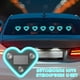 thumbnail image 4 of Luz de ventana de corazón de neón solar para coche 2PCS | Ventosa interior LED melocotón Forma de corazón | Resistente al agua, resistente a la decoloración, suave resplandor, recargable por USB |, 4 of 5