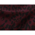 thumbnail image 4 of oneOone Viscose Jersey Maroon Fabric Leopard Animal Skin Dress Material Fabric Print Fabric By The Yard 60 Inch Wide, 4 of 5