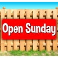 thumbnail image 1 of Open Sunday 13 oz Vinyl Banner With Metal Grommets, 1 of 4