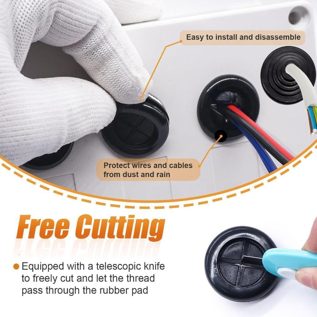 30Pcs Rubber Grommets Kits Closed Rubber Grommets Rubber Wire Hole Plugs Easy To Use Firewalls Closed Hole Pl