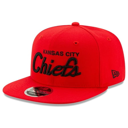 Men's New Era Red Kansas City Chiefs Griswold Original Fit 9FIFTY Snapback Hat - OSFA