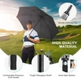 thumbnail image 4 of Gonex 62 Inch Automatic Open Golf Umbrella, Extra Large Vented Stick Umbrellas with UV Protection Double Canopy, 4 of 8