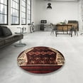 thumbnail image 4 of Ahgly Company Machine Washable Indoor Rectangle Traditional Brown Area Rugs, 7' x 10', 4 of 7