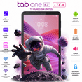 thumbnail image 1 of Lenovo Tab One LTE 4G + Folio Case – 4GB – 128GB – Luna Grey – ZAF10147PA, 1 of 4