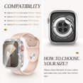 thumbnail image 4 of Allytechgroup Case for iWatch Series 10 46mm with Screen Protection, Bling Sparkly Diamond Rhinestones Compatible with MagSafe Shockproof Full Body Cover for Women Girls, Clean, 4 of 8