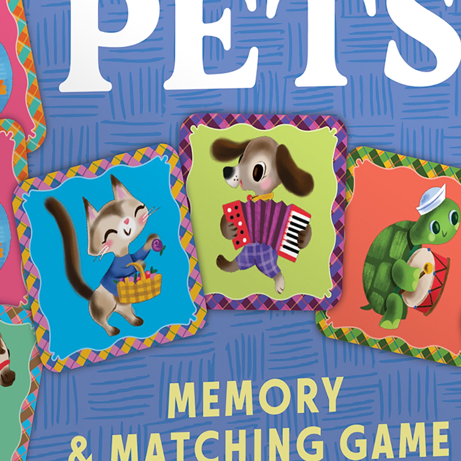 eeBoo Little Pets Memory & Matching Game, Ages 3+ For 1-4 Players - Sharpens Recognition, Concentration & Memory Skills, Includes 36 Tiles, 18 Pairs