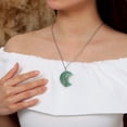 thumbnail image 5 of Bestyle Birthstone Necklace for Women Tree of Life Moon Pendant Nature Aventurine Healing Crystal Necklaces August Mother's Day Gifts, 5 of 7