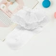 thumbnail image 2 of Baby Socks Spring Autumn Cute Cotton Delicate Embroidery Lace Princess Socks White 5-6 Years, 2 of 7
