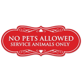 2x 'No Dogs Allowed Except Assistance Dogs' Vinyl Sticker Signs – Gloss Finish