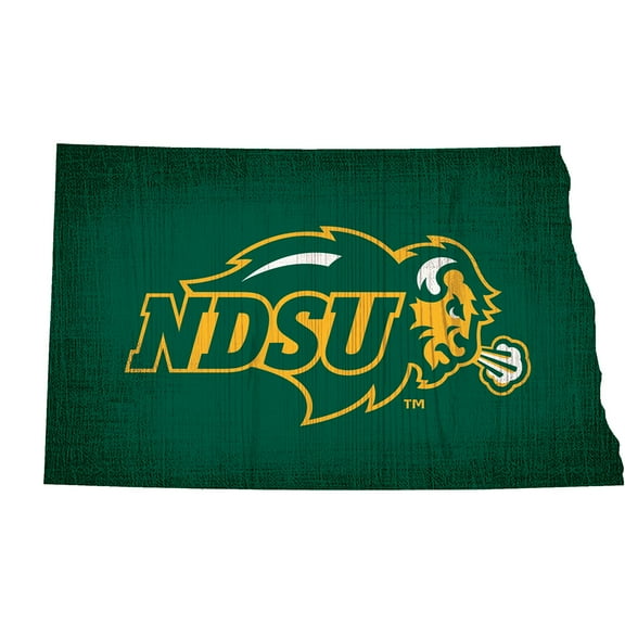 NDSU Bison 12" Logo State Sign