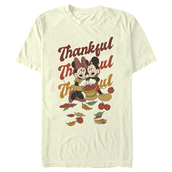 Men's Mickey & Friends Thankful Thankful Thankful Graphic T-Shirt