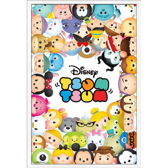 Disney Tsum Tsum Wall Poster, 22.375" x 34", Framed