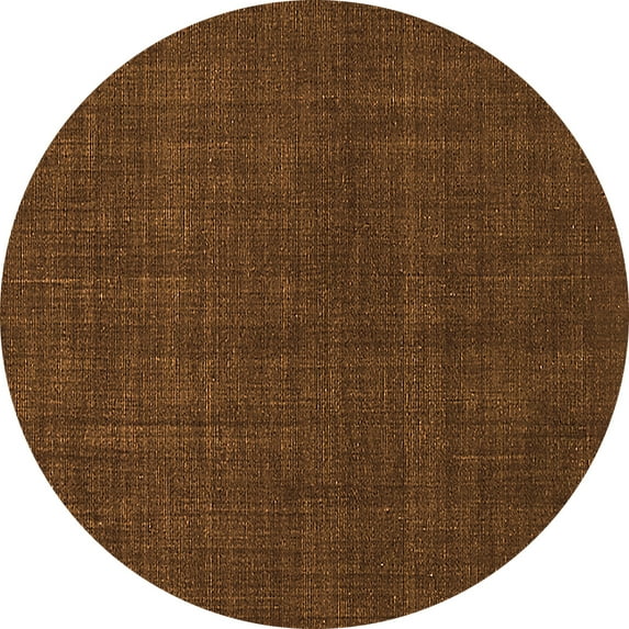 Ahgly Company Indoor Round Oriental Orange Industrial Area Rugs, 5' Round