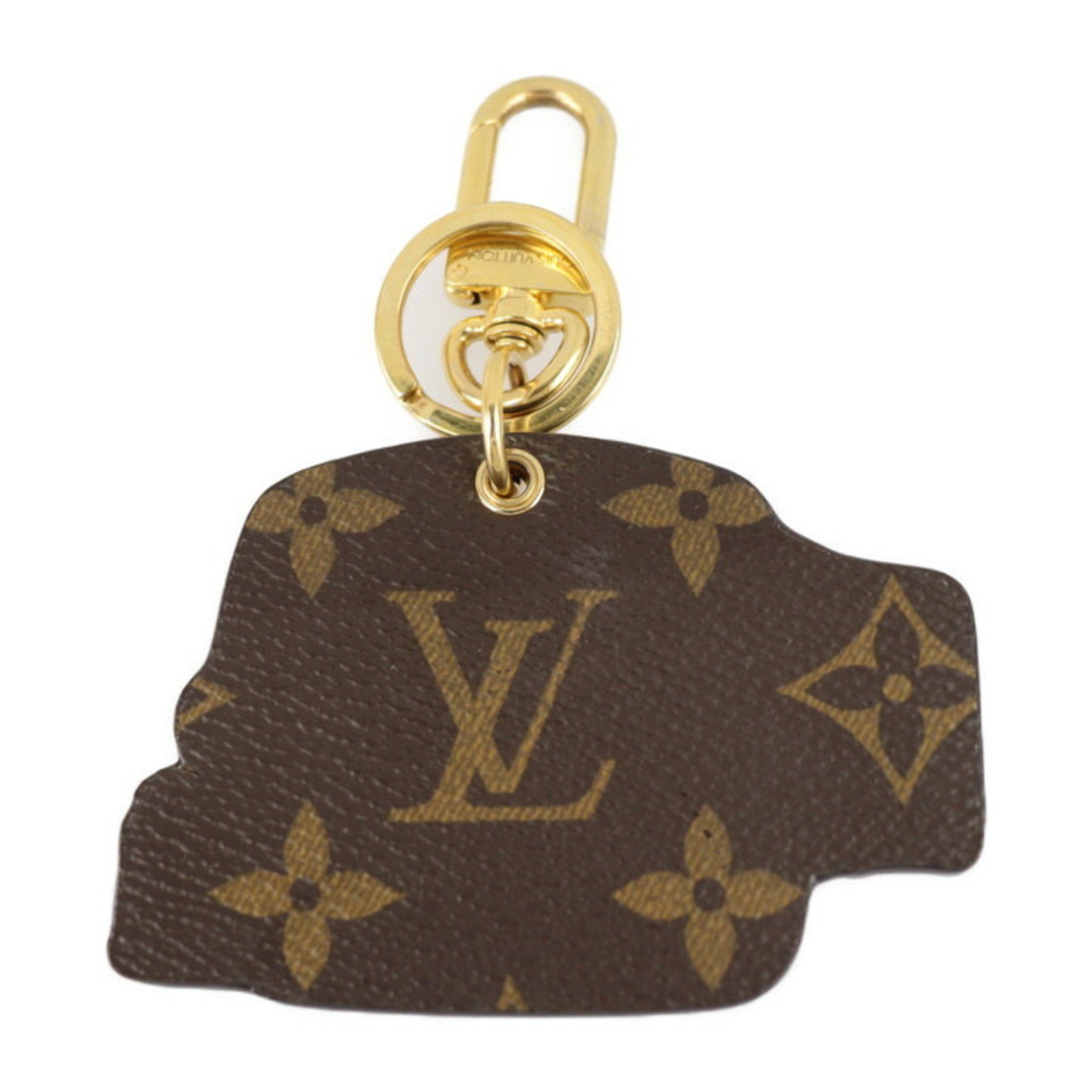 Authenticated Used LOUIS VUITTON Louis Vuitton Portocre Epi Vivienne  Keychain M68653 Monogram Canvas Brown Pink Multicolor Gold Hardware Key Ring  Bag Charm 