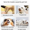 thumbnail image 5 of Knotting Comb, Knotting Comb for Cats, De Knotting Comb for Dog, Pet Knotting Comb, Pet Dog Shedding Brush Puppy Kitten Brush Hair Removal Tool Grooming Comb Loose Epilator, 5 of 7