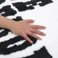 thumbnail image 3 of Unique Bargains Cute Letter Pattern Non-Slip Bath Rugs Soft Bath Floor Rug White 20" x 32", 3 of 7