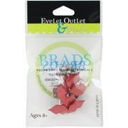 Eyelet Outlet Shape Brads 12/pkg-lip