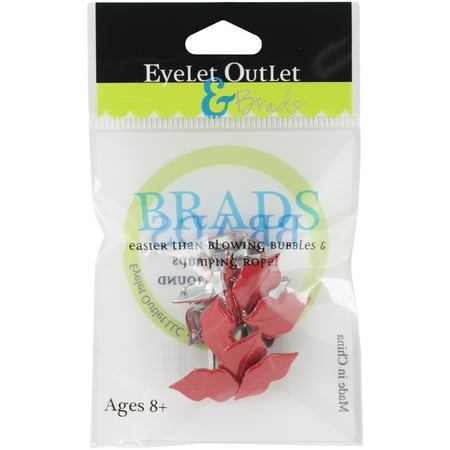 Eyelet Outlet Shape Brads 12/pkg-lip