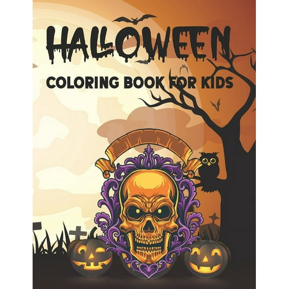 Halloween Coloring Book For Kids: Ultimate Halloween gift for kids, (Paperback)