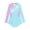 Light Blue, variant on Aislor Kids Rhinestones Ice Skating Girls Mesh Spliced Long Sleeve Skirts Dance Dress