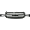 Grille Assembly for 1999-2002 GMC Sierra 1500 Silver Shell with Black Insert