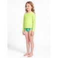 thumbnail image 4 of Ocean Gear Girls Swim Long Sleeve Rash Guard, Sizes 4-18, 4 of 4
