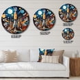 thumbnail image 4 of Designart "Rocketship Cosmic composition" Transportation Oversized Wall Clock, 4 of 5