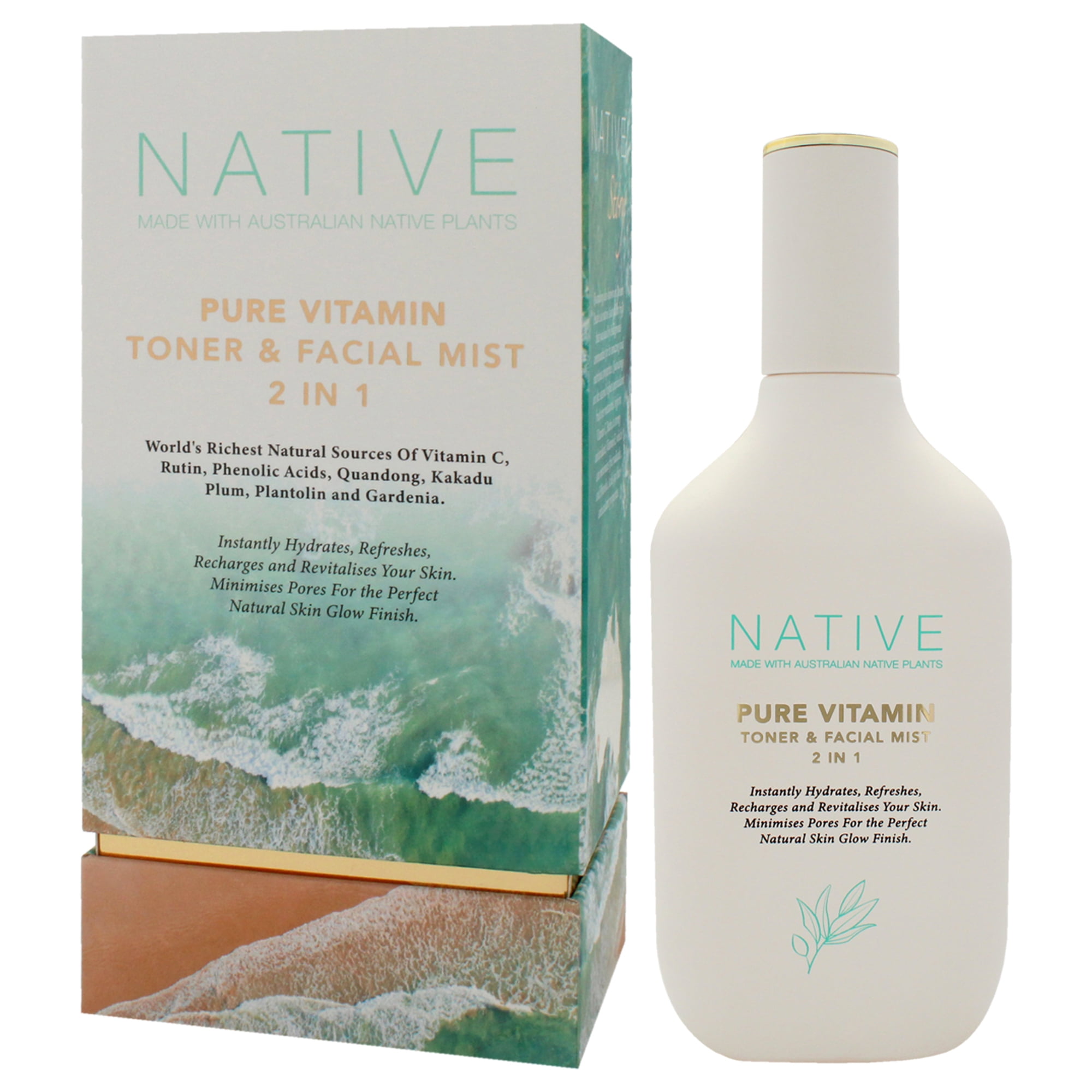 Klara Native Pure Vitamin Toner and Facial Mist , 3.4 oz Mist