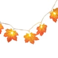 thumbnail image 1 of Clearance! Maple String Lights Leaves Garland with LED Lights，Lighted Fall Garland Maple Leaves for Halloween Autumn Fall Thanksgivin Decoration String Light,C, 1 of 4