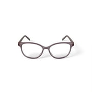 Bio Eyes Women's BE223 Geranium Round Prescription Eyeglasses with Case, Pink Crystal