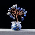 thumbnail image 1 of Quartz Natural Gemstone Crystal Money Tree Good Luck Prosperity Feng Shui Tree, 1 of 4