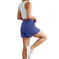 thumbnail image 2 of Rosvigor 2 Pack Women Shorts High Waisted Athletic Shorts for Women with Pockets for Gym Workout Running Lounge, 2 of 7