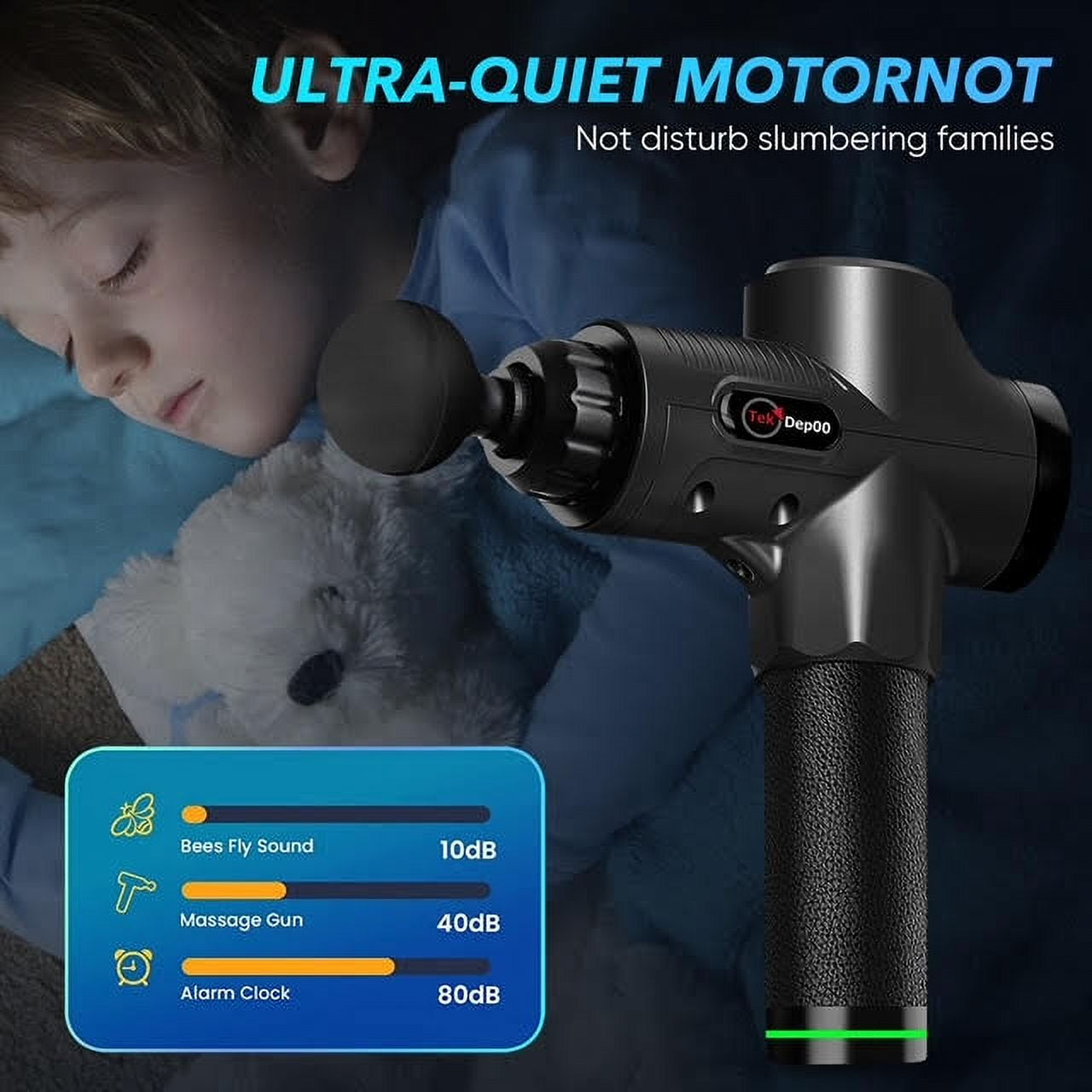TekDep00 Muscle Massage Gun – Deep Tissue Percussion Massager