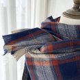 thumbnail image 4 of Blue Scarf Women Fall Winter Scarf Classic Scarf Warm Soft Large Blanket Wrap Shawl Scarves, 4 of 6