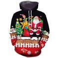 thumbnail image 1 of Nueva Navidad con capucha para hombres 3d estampado de Papá Noel sudaderas con capucha Otoño Invierno sudadera de manga larga Casual Top ropa de gran tamaño para hombres, 1 of 4