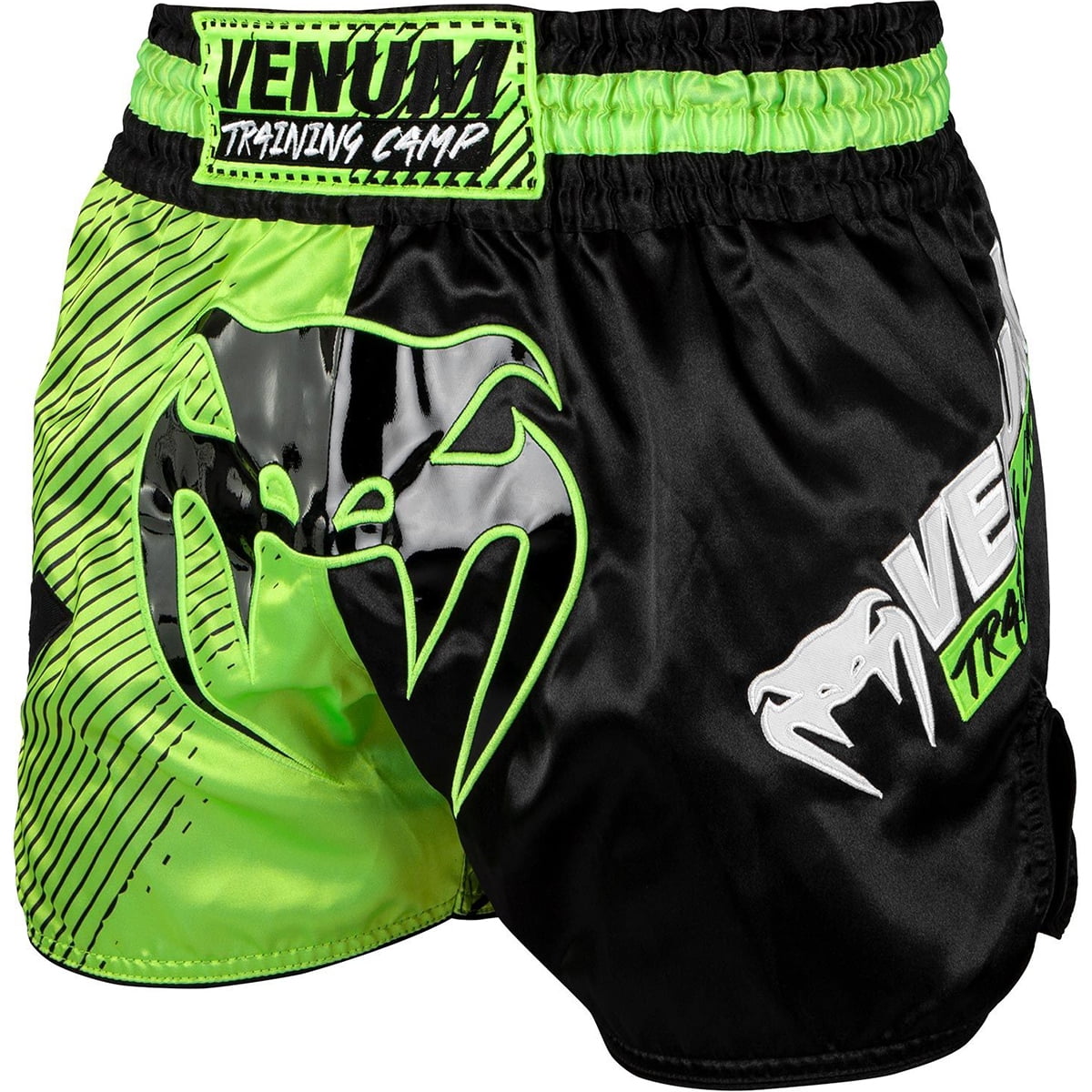 Venum Training Camp Muay Thai Shorts Black/Neo Yellow