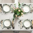 thumbnail image 4 of Halloween Skull Black Cat Placemats Set of 4, Gothic Crow Tree Branch Spider Scary Dining Table Place Mats, Holiday Kitchen Decor Goth Themed Party Home Decoration 12 x 18 inch, 4 of 5