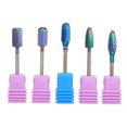 thumbnail image 1 of 5 piezas Brocas para uñas Limpiador de cutículas Taladro para polvo Pulido rotativo Cabezas de pu CACAGOO Cabeza de pulido del clavo, 1 of 6