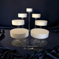 thumbnail image 2 of Juego de 7 soportes de acrílico para tartas de boda, resistente y redondo, para tartas y cupcakes, para mesa de exposición, boda, fiesta, cumpleaños, soporte de pastel transparente, soportes de, 2 of 5
