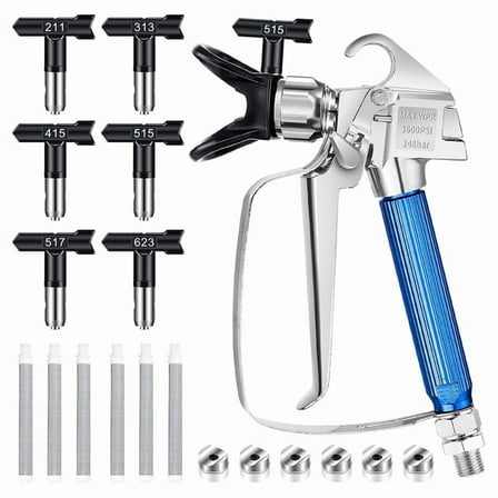 HOT! Airless Paint SprayerGun,Airless SprayGun Kit SprayerGun for Spraying Machine (211 313 415 515 517 623)