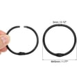 thumbnail image 2 of Unique Bargains 45mm Loose Leaf Binder Rings, 18 Pack 3mm Metal Flash Card Book Binding Rings for Key Chain Card, Black, 2 of 7