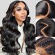 thumbnail image 2 of Pelucas con encaje en la parte delantera Jamoro Body Wave, 28 pulgadas, cabello humano, densidad del 200%, 2 of 8