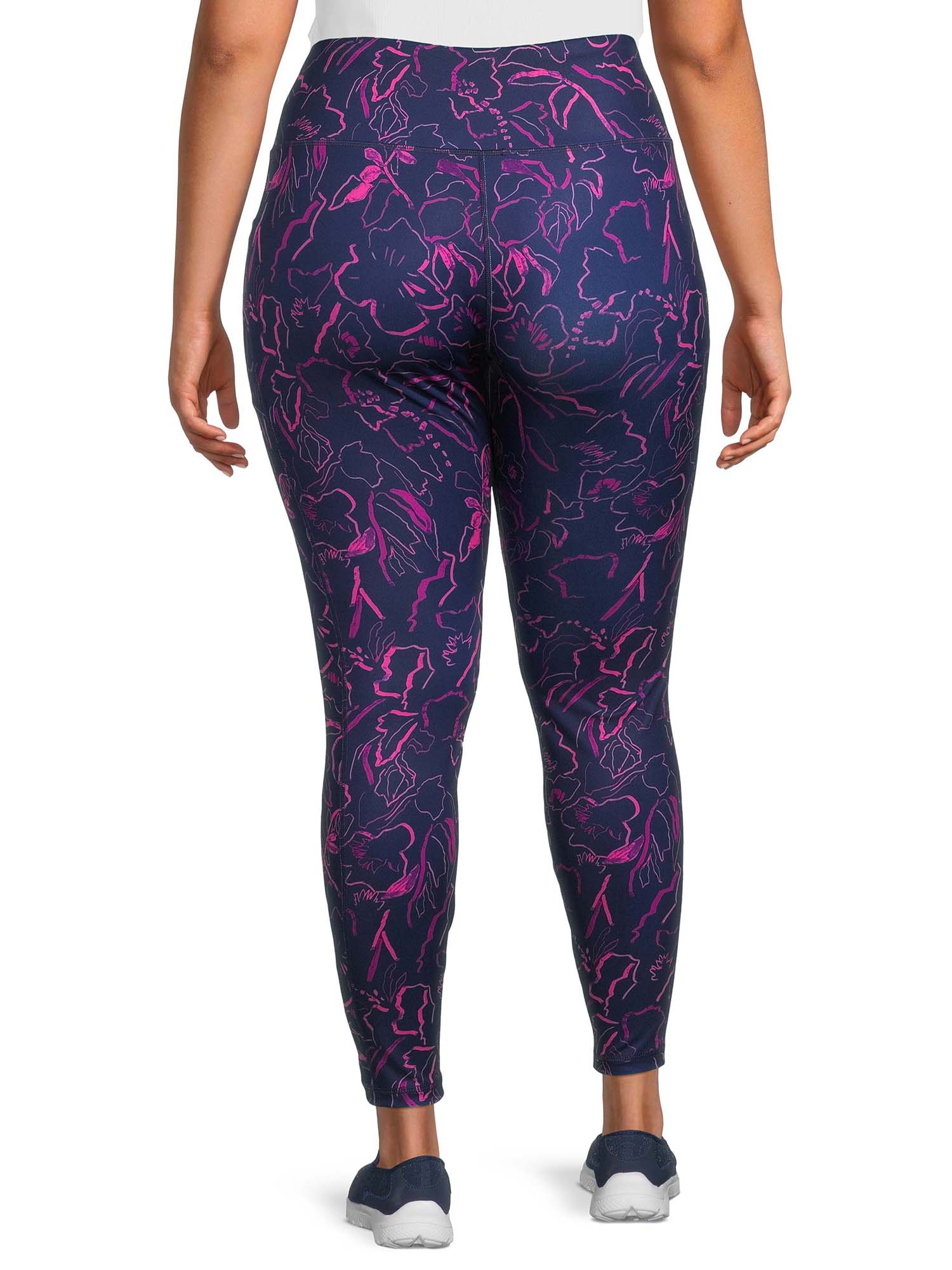 Avia Women's Plus Size Printed Active Leggings, 28"
