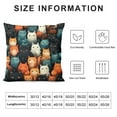 thumbnail image 5 of MDO  Throw Pillow Cover Funny Cats and Milk Bottle Decorative Pillow Cases Home Decor Square 18x18 Inches Pillowcases, 5 of 5