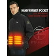 thumbnail image 4 of PTAHDUS Men's Heated Jacket Soft Shell with Hand Warmer, with 7.4V Battery Pack, 4 of 8