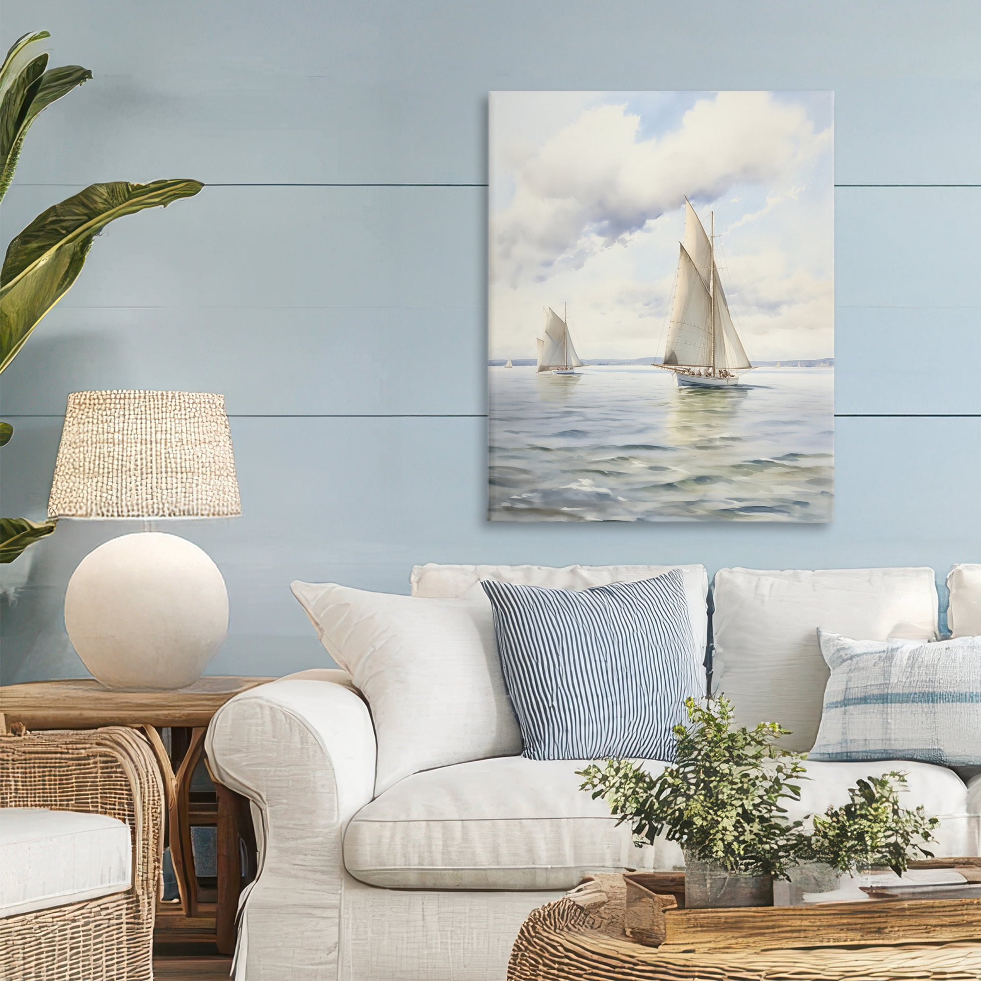 Stupell Industries Sailing Toward a Tranquil Horizon Canvas Wall Art, design by LSR Design Studio