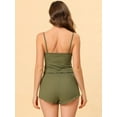 thumbnail image 4 of Unique Bargains Women's Pajama Spaghetti Strap Cami Shorts Lounge Sleepwear Sets, 4 of 5