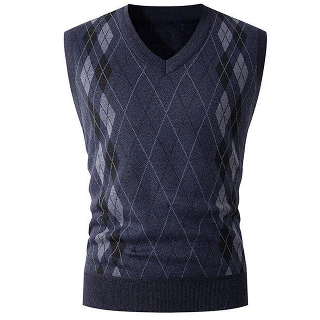 Camiseta sin mangas con cuello en V para hombre, de color liso, de punto, con cuello redondo, elástica, de poliéster