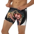 thumbnail image 3 of Lsque Chucky Pattern Men's Performance Stretch Underwear, Athletic Long Leg Briefs，Moisture-Wicking-X-Large, 3 of 6